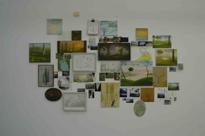 Picture of Paula Kane, studio wall, installation,WCA Gallery